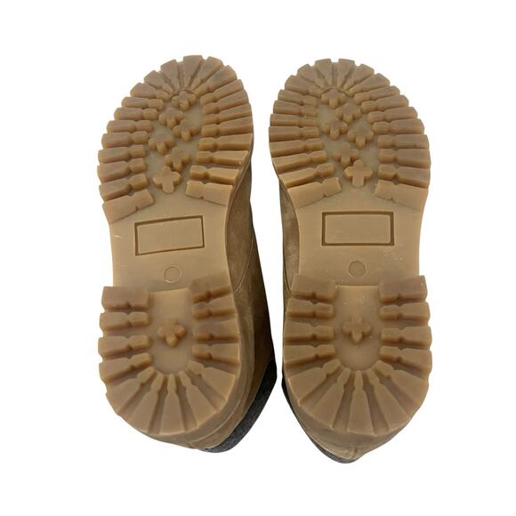 SezaneCameron lace-up boots Sz 7 brown leather Raphael Chunky Heel Outdoor Chic - Picture 11 of 11